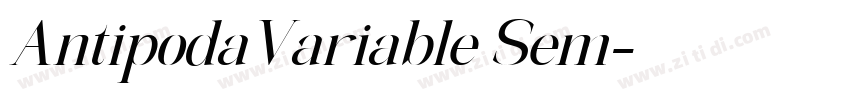 AntipodaVariable Sem字体转换 AntipodaVariable Sem字体转换